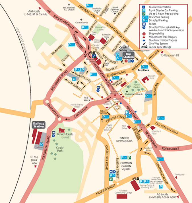 Penrith Town Map